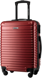 Troler cabina avion Zagatto® Rosu Dimensiune troler 55x40x20 cm Marime S Troler mic Bagaj mana Compatibil Wizz Air Ryanair Taro 