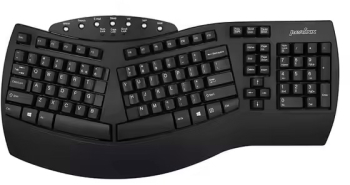 Tastatura Ergonomica/Gaming Wireless cu Design Split Conectivitate Duala Bluetooth and 2.4GHz Compatibila Windows si Mac