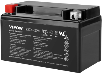 Acumulator Reincarcabil Etans pentru Motocicleta tip MC cu Plumb 12V Capacitate 7Ah 