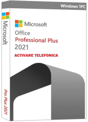 Licenta Office 2021 Pro plus- Activare telefonica 