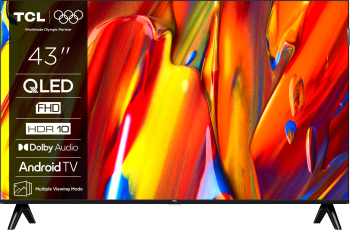 Televizoare - Televizor Smart QLED TCL 43V5C 108 cm Full HD Android TV Dolby Audio Negru Clasa F