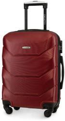 Troler cabina avion Zagatto® Rosu 55x40x20 cm Compatibil Ryanair Wizz Air Maner telescopic din aluminiu 4 roti 360 Capacitate 35 