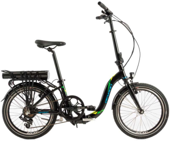 Bicicleta Electrica Pliabila Devron 20122 - 20 Inch S Negru/Albastru 