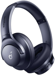 Casti Over-Ear Anker Soundcore Life Q20i Wireless Hybrid Active Noise Cancelling Bluetooth Big Bass Transparency Mode Albastru 