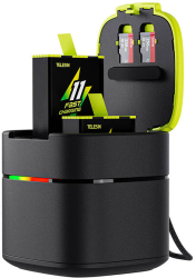Cutie de incarcare rapida Telesin +2 baterii pentru Gopro Hero 