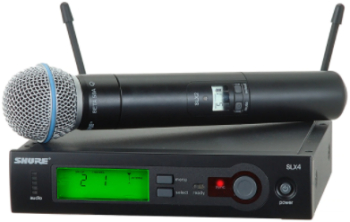 Sistem Audio Hi-fi Cu Receiver Slx4 Si Microfon Wireless Gama Dinamica 100 Db Raza De Operare 100 M Tehnologie Diversity Sincronizare Au
