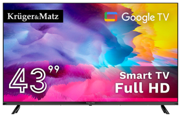 Televizoare - Televizor Smart Google TV 43 Inch H265 108cm Kruger&matz