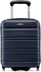 Troler cabina avion Zagatto® Albastru Dimensiune troler 40x30x20 cm Marime XS Troler mic Bagaj mana Compatibil Wizz Air Maner te