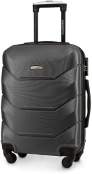 Troler cabina avion Zagatto® Grafit 55x40x20 cm Compatibil Ryanair Wizz Air Maner telescopic din aluminiu 4 roti 360 Capacitate 