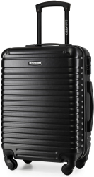 Troler cabina avion Zagatto® Negru Dimensiune troler 55x40x20 cm Marime S Troler mic Bagaj mana Compatibil Wizz Air Ryanair Tar