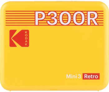 Imprimanta Kodak Mini 3 Retro P300R Yellow Termica Color 76 x 76 mm Bluetooth 