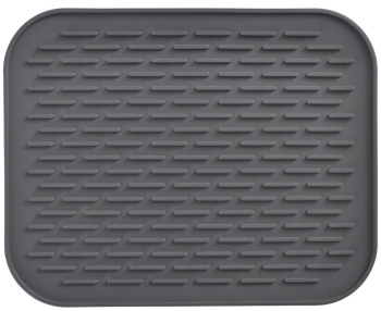 Covoras din Silicon pentru Scurgere Vase Cyrax Uz Casnic Rezistent la Temperaturi Ridicate Izolator 30x24 cm Negru 
