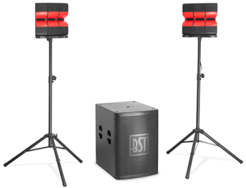Kit audio puternic subwoofer 18 + 2 sateliti 4 1200w RMS. 