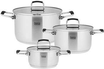 Oale Inox 304 Cu Capac din Sticla si Manere Pliabile 