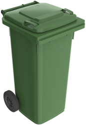 Pubela Pentru Gunoi Klausstech Capacitate 120l 2 Roti Maner De Transport Ergonomica Compacta Verde 