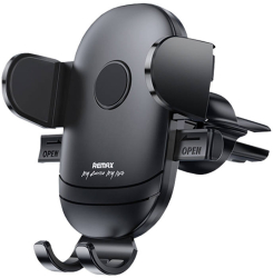 Suport auto pentru telefon mobil Remax. Modelul RM-C06 culoare neagra. 