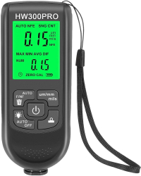 Tester Grosime Pelicula Vopsea BiXXBi HW300Pro Profesional Pentru Suprafete Feroase si Neferoase Masurare Vopsea Auto Precizie Mare Dig 