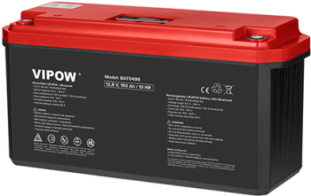 Baterie inteligenta Bluetooth 12V 150Ah Lifepo4 Vipow VIP 