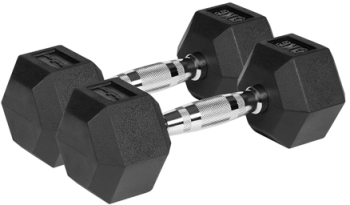 Gantere Hex Fonta Cauciucata 2x5kg Rebel Activ 