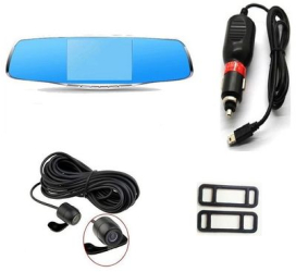 Oglinda Auto Retrovizoare cu Doua Camere Video Fata/Spate Full HD 1080P Senzor G Display 9.5 cm