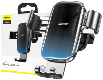 Suport Telefon Auto Grila Ventilatie Baseus Aluminiu Negru 