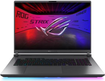 Laptop gaming ASUS ROG Strix G18 Intel Core Ultra 9 275HX 32GB DDR5 SSD 1TB GeForce RTX 5060 8GB 18 inch 240Hz No OS Eclipse Gray laptop laptopuri notebook ultrabook