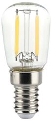 Bec sticla filament alb 3000K 2W 