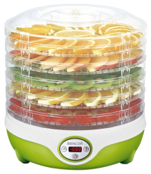 Deshidrator alimente transparent modern putere 240W verde 