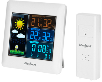 Statie Meteo Wireless Rebel cu Senzor Exterior - Pret special 