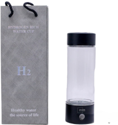 Sticla Generatoare de Apa Hidrogenata Ionizata si Plasmatica - 420 ml ARVADA Alimentare USB LED Filtru inclus Reincarcabila Alcalina 