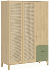Dulap cu 3 usi pentru copii 138x200x53 cm Colectia LOOF 