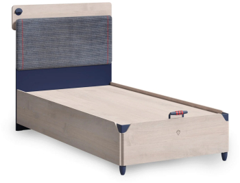 Pat cu spatiu depozitare pentru copii Colectia Trio 120x200 cm 