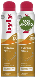 Set Deodorant-spray cu aroma de citrice byly PACK AHORRO D.SPRAY EXTREM CITRUS 2 x 200 ml 