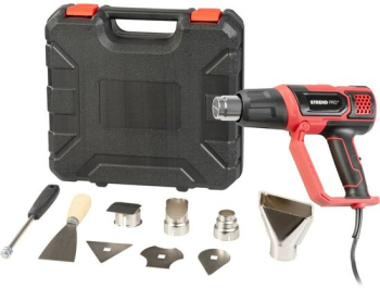 Pistol cu aer cald 2000 W cu accesorii afisaj LCD Strend Pro 