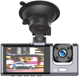 Camera profesionala pentru masina XJ03 inregistrare Full HD culoare neagra. 