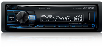 Player auto Alpine UTE-204DAB DAB+ USB Bluetooth si Tuner FM 
