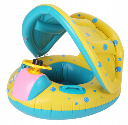 Plimbare cu barca de inot cu acoperis 73x66x50cm