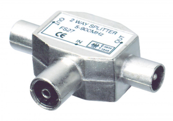 Distribuitor Coaxial 1 Priza - 2 Mufe Metalic 