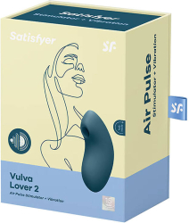 Masator clitoridian Satisfyer Iubitor Vulva 2 albastru 