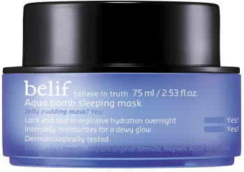 Masca faciala intens hidratanta de noapte cu actiune calmanta Belif Aqua Bomb 75 ml 