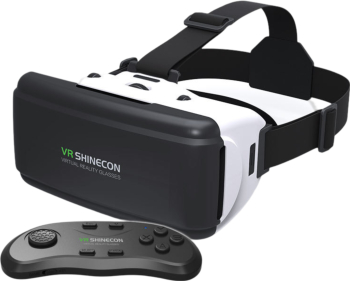 Ochelari VR 3D Shinecon Pentru Telefon Controller Pad Lentile Acril Realitate Virtuala Jocuri Video Filme Universal IOS Android Tel 