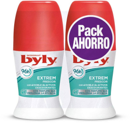 Set Deodorant roll-on de lunga durata byly EXTREM FRESCOR 96H 2 x 50 ml 