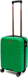 Troler Ella Icon Leaf cu 4 roti duble ABS 55x39x23 cm Verde 