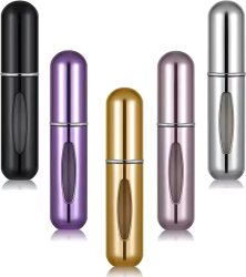 5 x Sticla Reincarcabila Parfum 5ml Neagra 