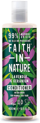 Balsam natural nutritiv cu Lavanda si muscata pentru par normal si uscat Faith in Nature 400ml 