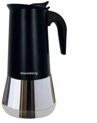 Cafetiera cubaneza Klausberg KB 7847 12 cesti 600 ml Otel inoxidabil Inductie Negru/Inox 
