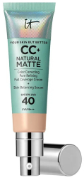 CC Cream cu finisaj natural si protectie solara iT COSMETICS CC+ Natural Matte SPF40 fair light 32 ml 