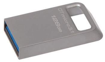 Kingston Pendrive Profesional 128gb Usb 3.0 / Usb 3.1 Dt Micro 3.1 Metal Silver 