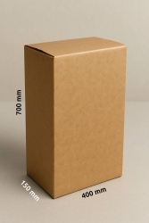 Set 150 cutii clasice natur din carton ondulat CO5 700X500X200 