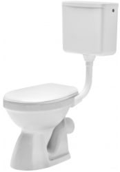 Set 3 componente vas toaleta Easil Iesire laterala Capac Rezervor Geberit Cot WC Insertie Metalica Sistem fixare pardoseala 